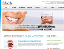 Tablet Screenshot of odontotecnico.ravia.it